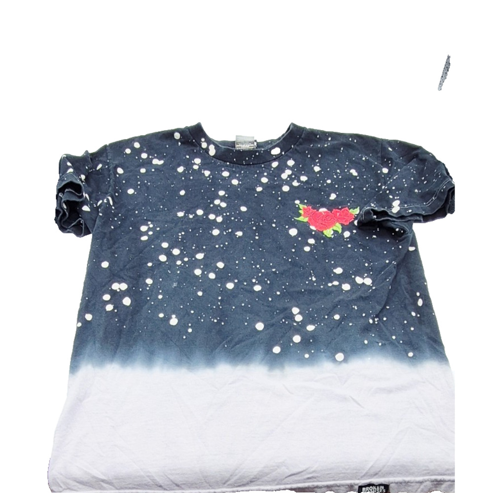 Broken Promises T-Shirt Rose Design Size Medium Los Angeles Unique Melancholy